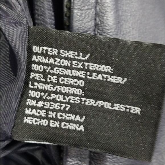 NWOT! EAST 5TH! LAVENDER PURPLE GENUINE LEATHER ZIPPER FRONT JACKET, COAT! SZ M - Picture 10 of 11